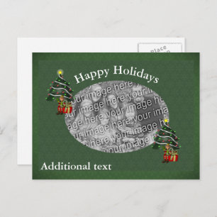 Cute Boy Elf kerstfeestay Foto Briefkaart