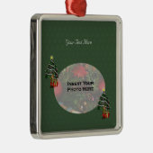 Cute Boy Elf Tree Holiday Photo Ornament (Rechts)