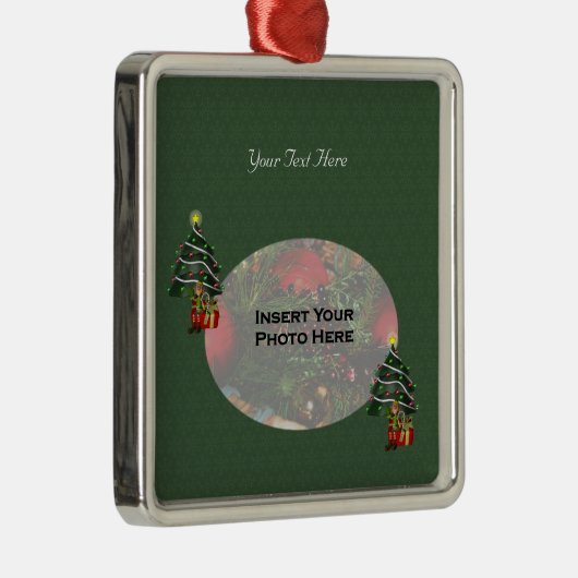 Cute Boy Elf Tree Holiday Photo Ornament (Rechts)