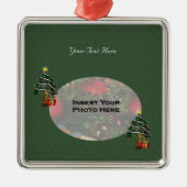 Cute Boy Elf Tree Holiday Photo Ornament (Voorkant)