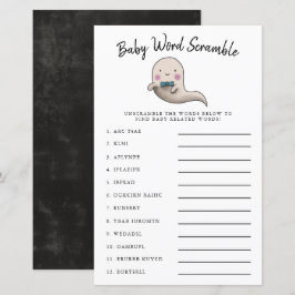 Cute Boy Ghost Baby Word Scramble Game