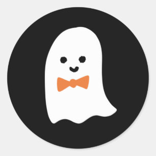 Cute Boy Ghost Ronde Sticker