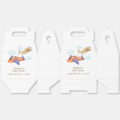 Cute Boy Minimal Aviator Airplane Baby Shower  Bedankdoosjes (Ongevouwen)