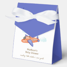 Cute Boy Minimal Aviator Airplane Toy Baby Shower 