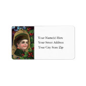 Cute Boy op Bell  Address Label (Voorkant)