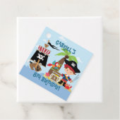 Cute Boy Pirate Party Bedankjes Labels (In situ)