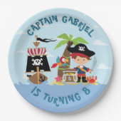 Cute Boy Pirate Party Paper Bord (Voorkant)