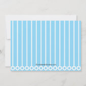 Cute Boy Robot Birthday Party Invitation Kaart (Achterkant)