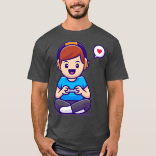 Cute Boy Spelling Game T-shirt