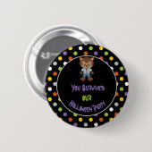 Cute Boy Werewolf Halloween Party Ronde Button 5,7 Cm (Voorkant /achterkant)