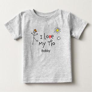 Cute Boys Ik hou van mijn Tio Baby T-shirt