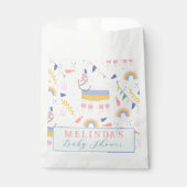 Cute Boy's Llama Rainbow Birthday Party Bedankzakje (Voorkant)