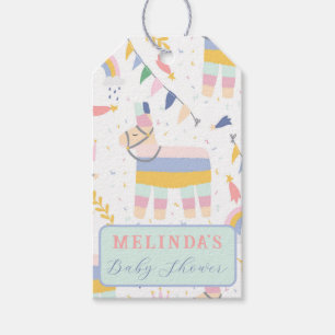 Cute Boy's Llama Rainbow Birthday Party Cadeaulabel