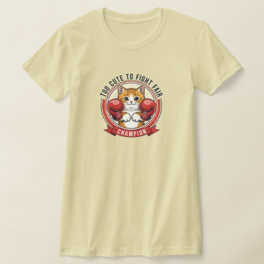 Cute Boze Kat Kampioen T-Shirt Ontwerp (Laagn)