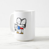 Cute BPD Awareness | Hug a Borderline | DBT-cadeau Koffiemok (Voorkant links)