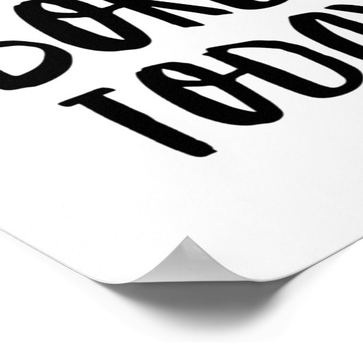 Cute BPD Awareness | Hug a Borderline | DBT-cadeau Poster (Hoek)