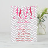 Cute Bra Bridal/Lingerie Shower Invitation Kaart (Staand voorkant)