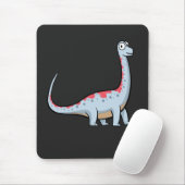 Cute Brachiosaurus Long Nick Dinosaur Muismat (Met muis)