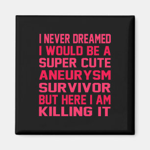 Cute Brain Aneurysm Survivor Awareness Month Suppo Magneet