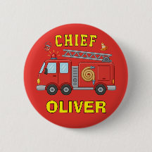 Cute Brandweer Kids Tas Identificatie Label Aangep