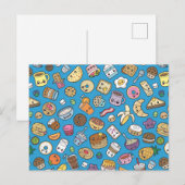 Cute Breakfast Food Briefkaart (Voorkant / Achterkant)