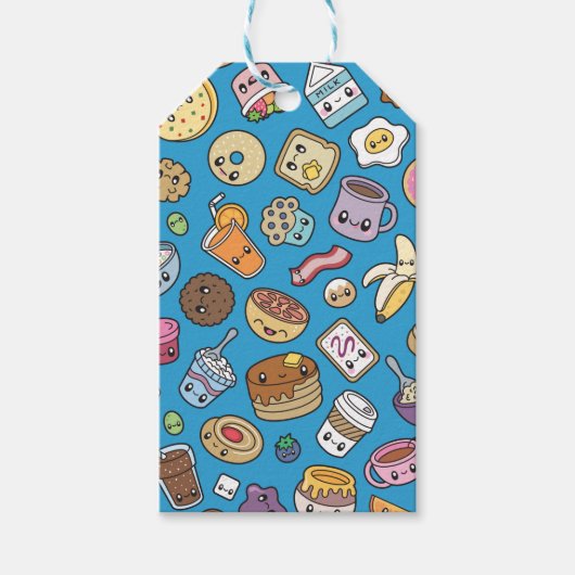Cute Breakfast Food Cadeaulabel (Voorkant)