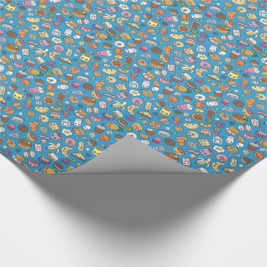 Cute Breakfast Food Cadeaupapier (Hoek)