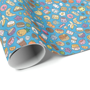 Cute Breakfast Food Cadeaupapier