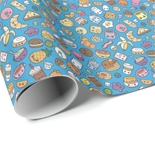 Cute Breakfast Food Cadeaupapier (Rol Hoek)