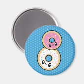 Cute Breakfast Food Donut Magneet (Voorkant / Achterkant)
