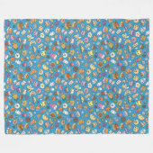 Cute Breakfast Food Fleece Deken (Voorkant (Horizontaal))