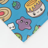 Cute Breakfast Food Fleece Deken (Hoek)