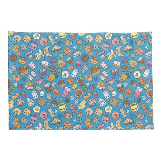 Cute Breakfast Food Kussensloop (Achterkant-Rechts)