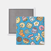 Cute Breakfast Food Magneet (Voorkant / Achterkant)