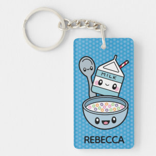 Cute Breakfast Food Sleutelhanger