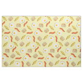 Cute Breakfast Kinder Bacon Eggs Pancakes Waffles Stof (Fat Quarter)