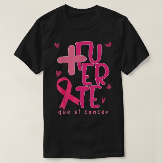 Cute Breast Cancer Support Espanol Gift We hebben T-shirt (Design voorkant)