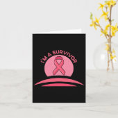 Cute Breast Cancer T-shirt roze lintontwerp voor S Kaart (Gele Bloem)