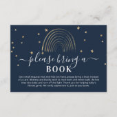 Cute Breng een Baby shower voor gouden regenboog e Informatiekaartje (Voorkant)