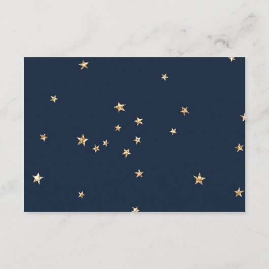 Cute Breng een Baby shower voor gouden regenboog e Informatiekaartje (Achterkant)