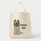 Cute Briard Cartoon Dog Custom Doggie Tote Bag (Voorkant)