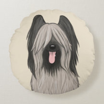 Cute Briard Cartoon Dog