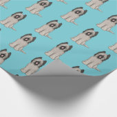 Cute Briards Patroon Cadeaupapier (Hoek)