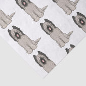 Cute Briards Patroon Tissuepapier (Detail)