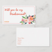 Cute Bridal Party proposal Kaart (Voorkant / Achterkant)