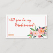 Cute Bridal Party proposal Kaart (Voorkant)