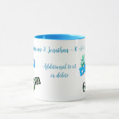 Cute Bride and Groom Personalized Wedding Mok (Midden)