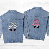 Cute Bride Bachelorette Party Denim Jacket