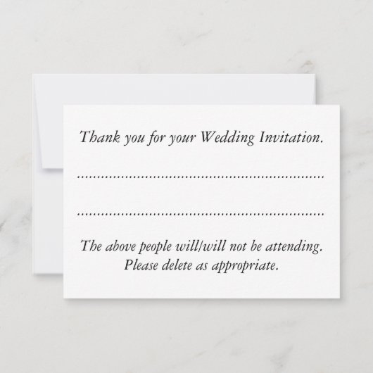 Cute Bride en Groom Whimsical Tortelduifjes RSVPCa RSVP Kaartje (Achterkant)