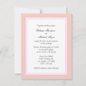 Cute Bride & Groom Pink Getaway Car Invitation Kaart (Achterkant)
